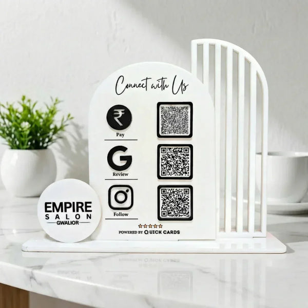 3 QR Standee - Quick Cards