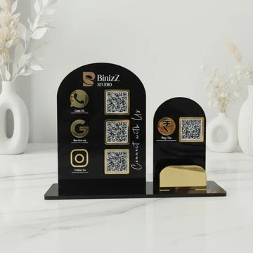 Multi QR Standee - Quick Cards