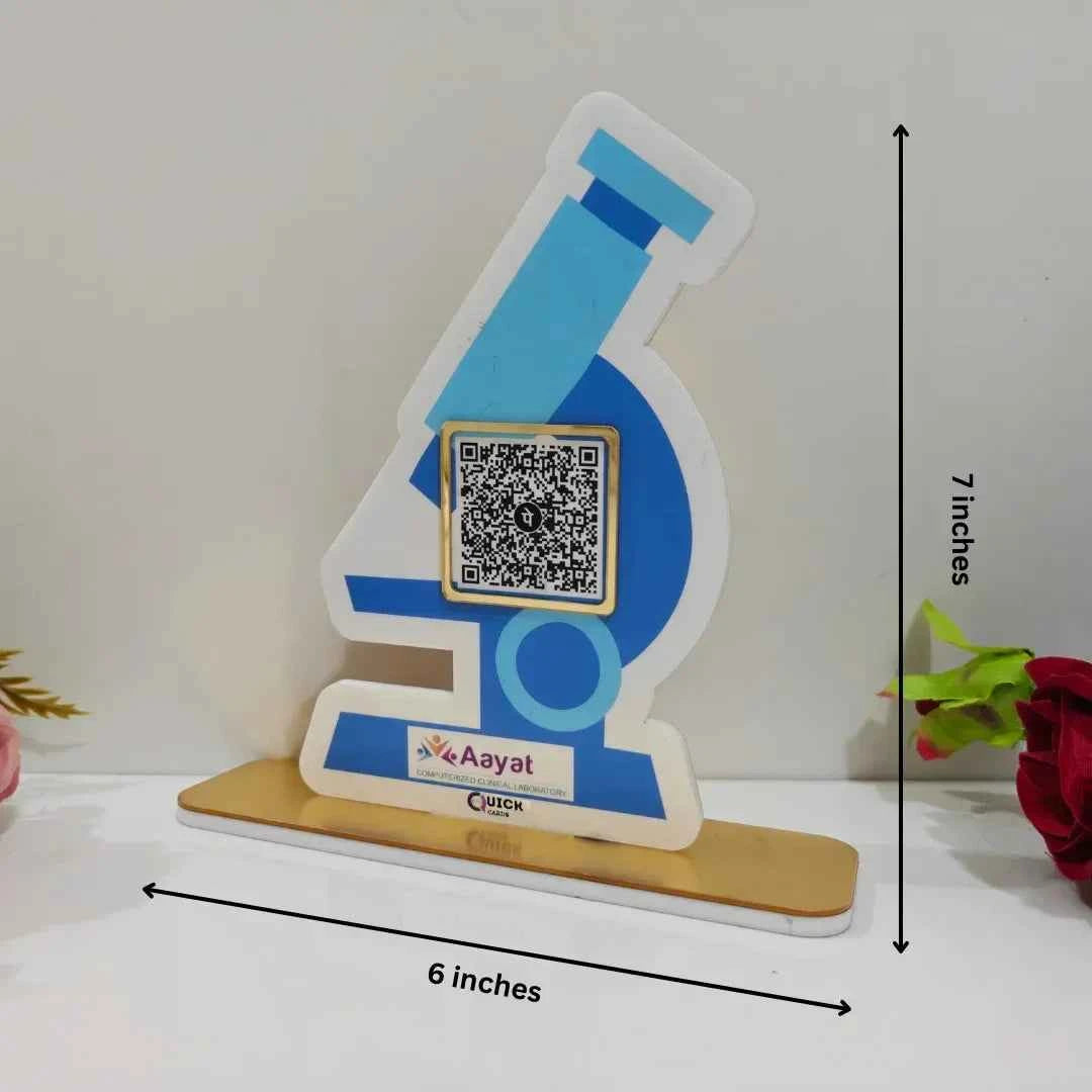 Microscope Shape 1 QR Standee