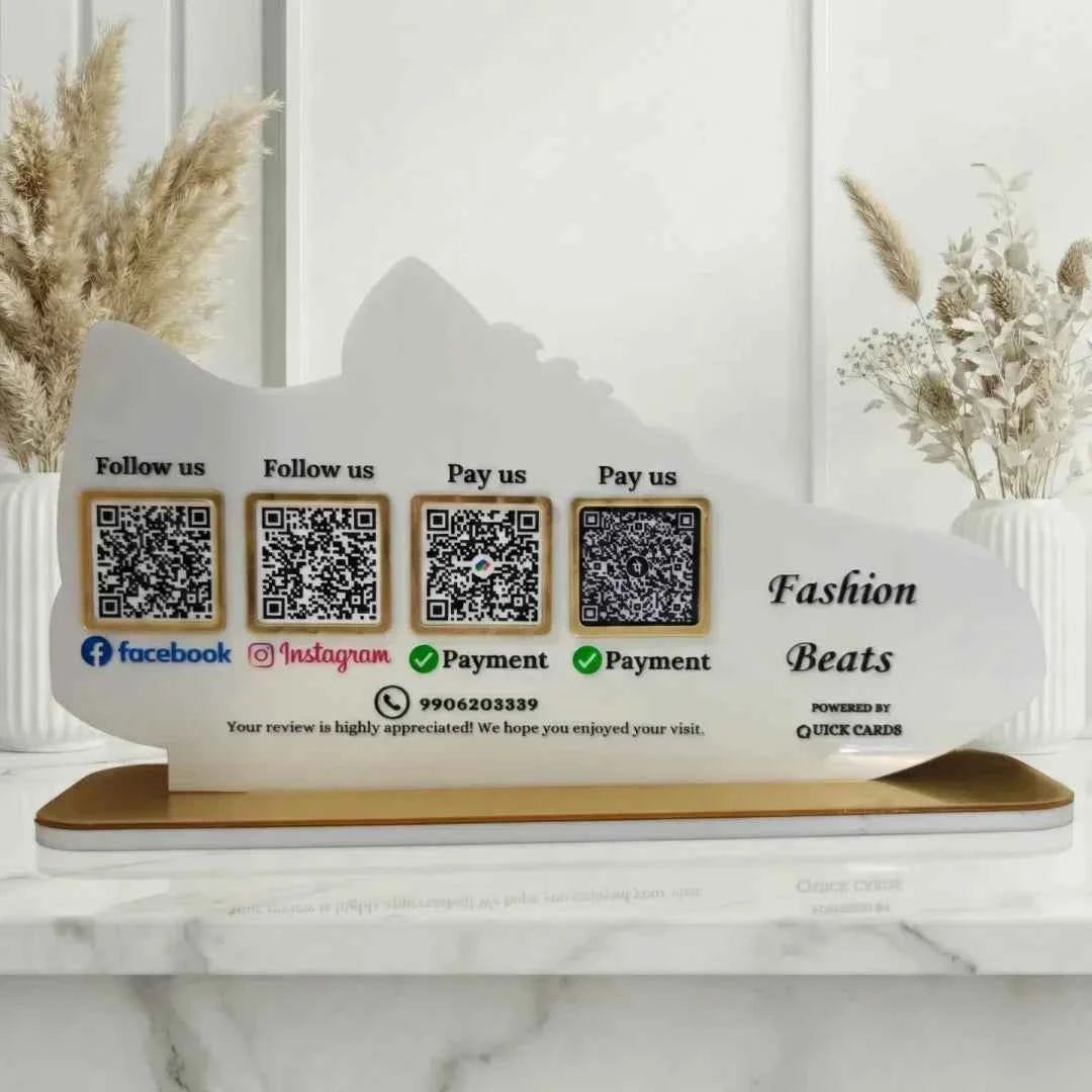 Shoes Shape 4 QR Standee