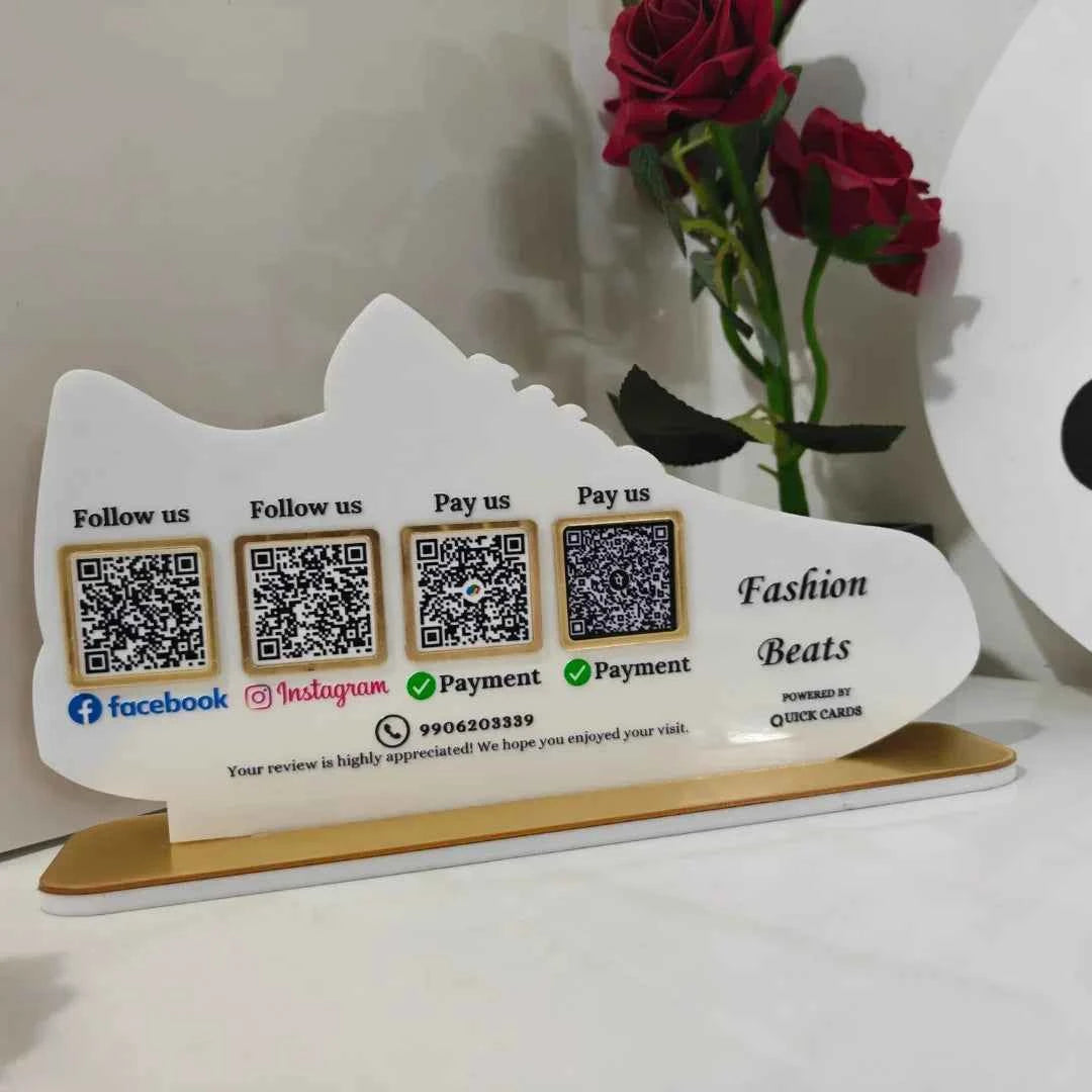 Shoes Shape 4 QR Standee