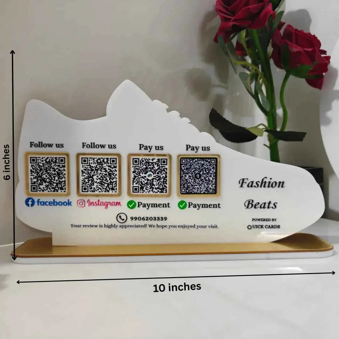 Shoes Shape 4 QR Standee