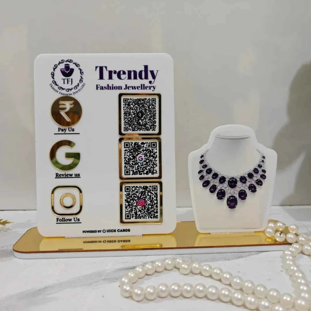 jewelry 3 QR Standee
