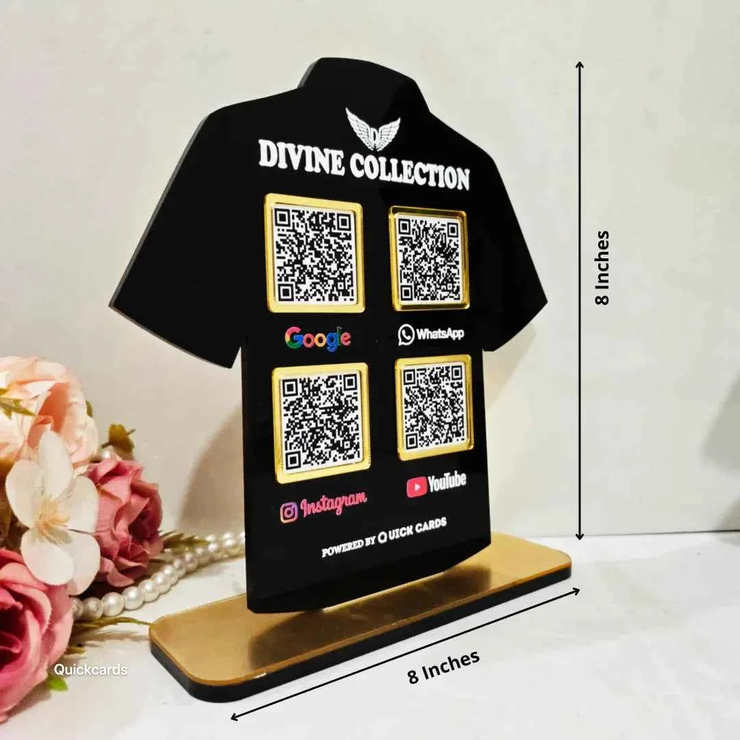 T-Shirt Shape 4 QR Standee