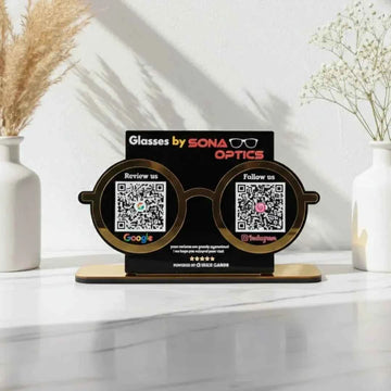 Optical 2 QR Black Standee