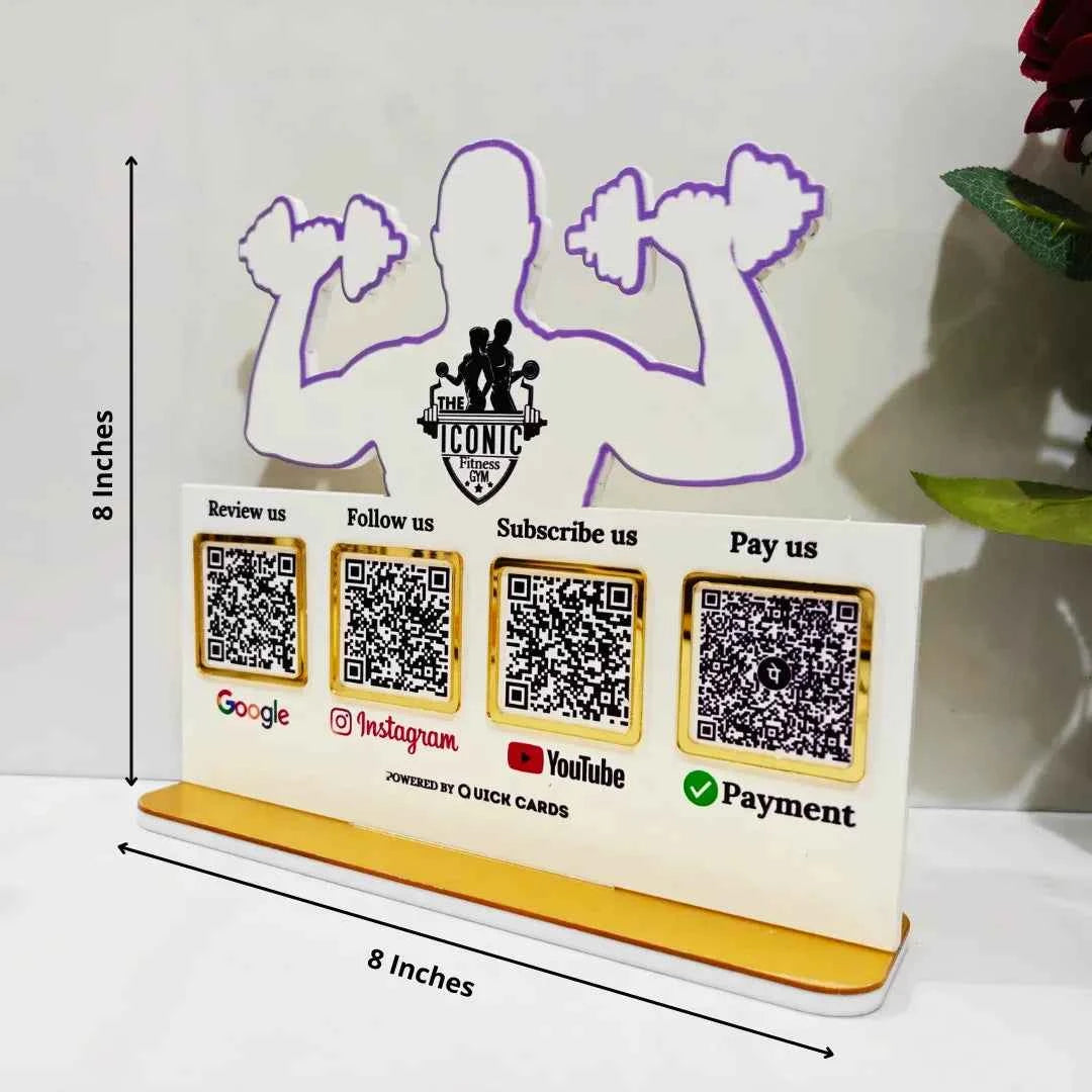4 QR Standee Gym Special