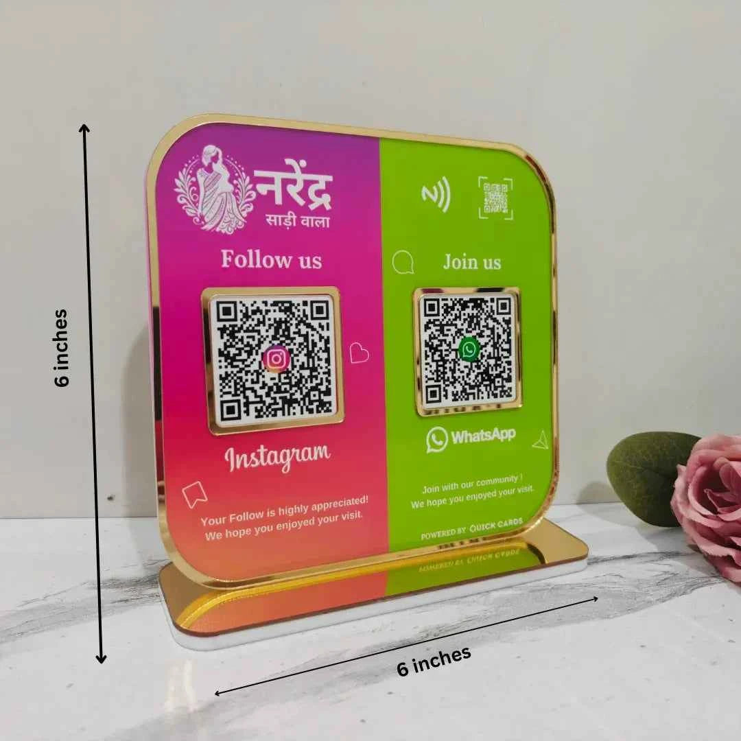 2 QR Standee Platforms Colors