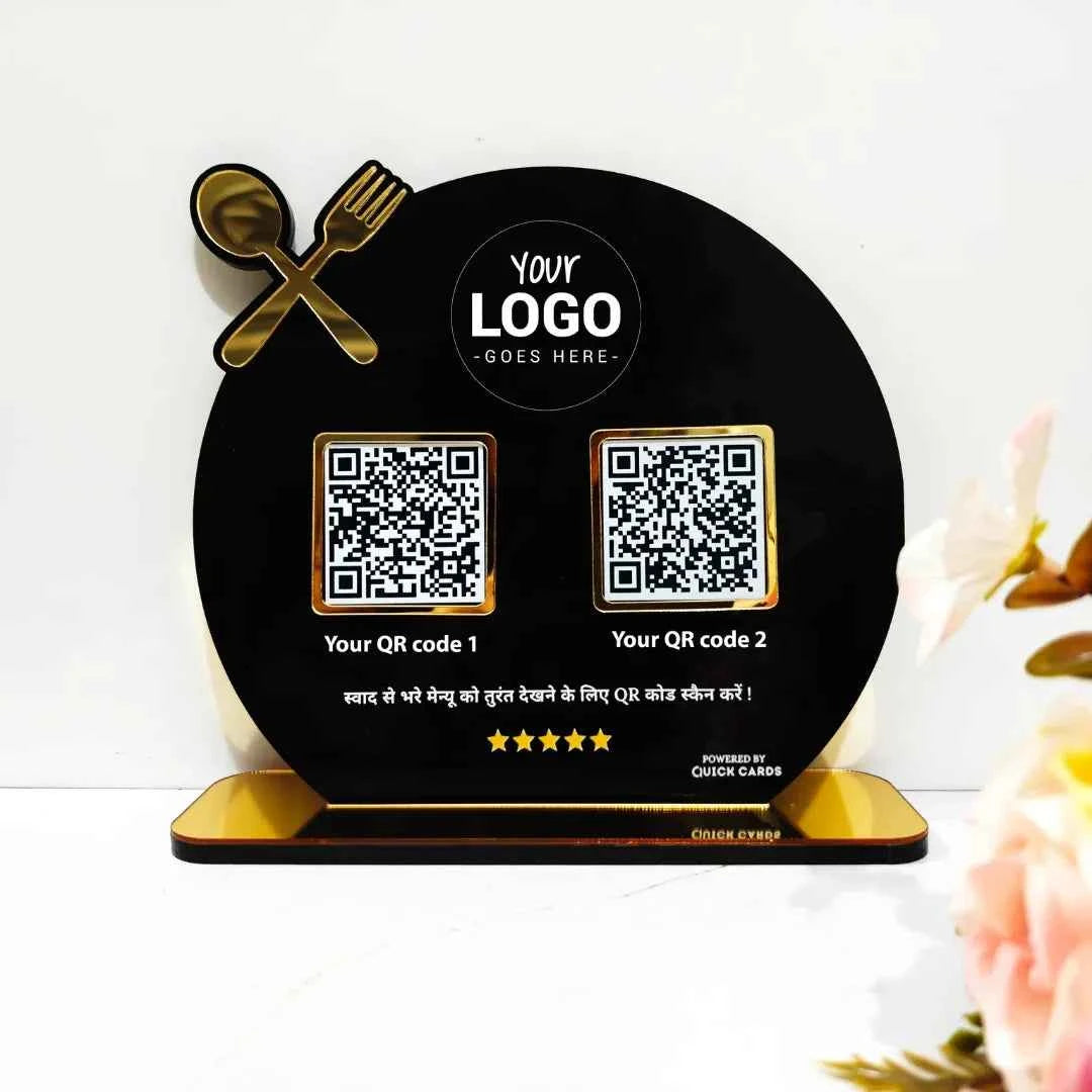 2 QR premium Standee Restaurant Special