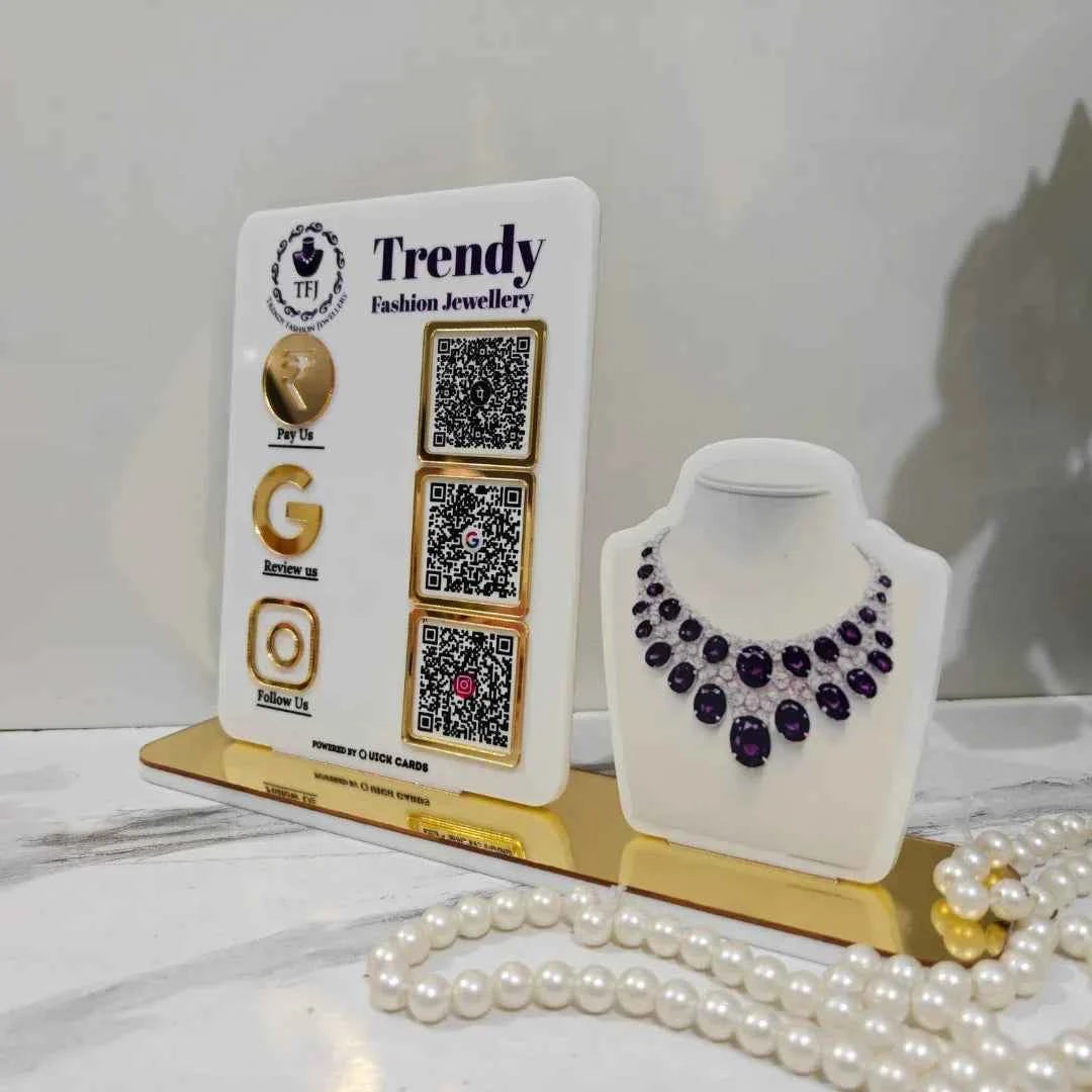jewelry 3 QR Standee
