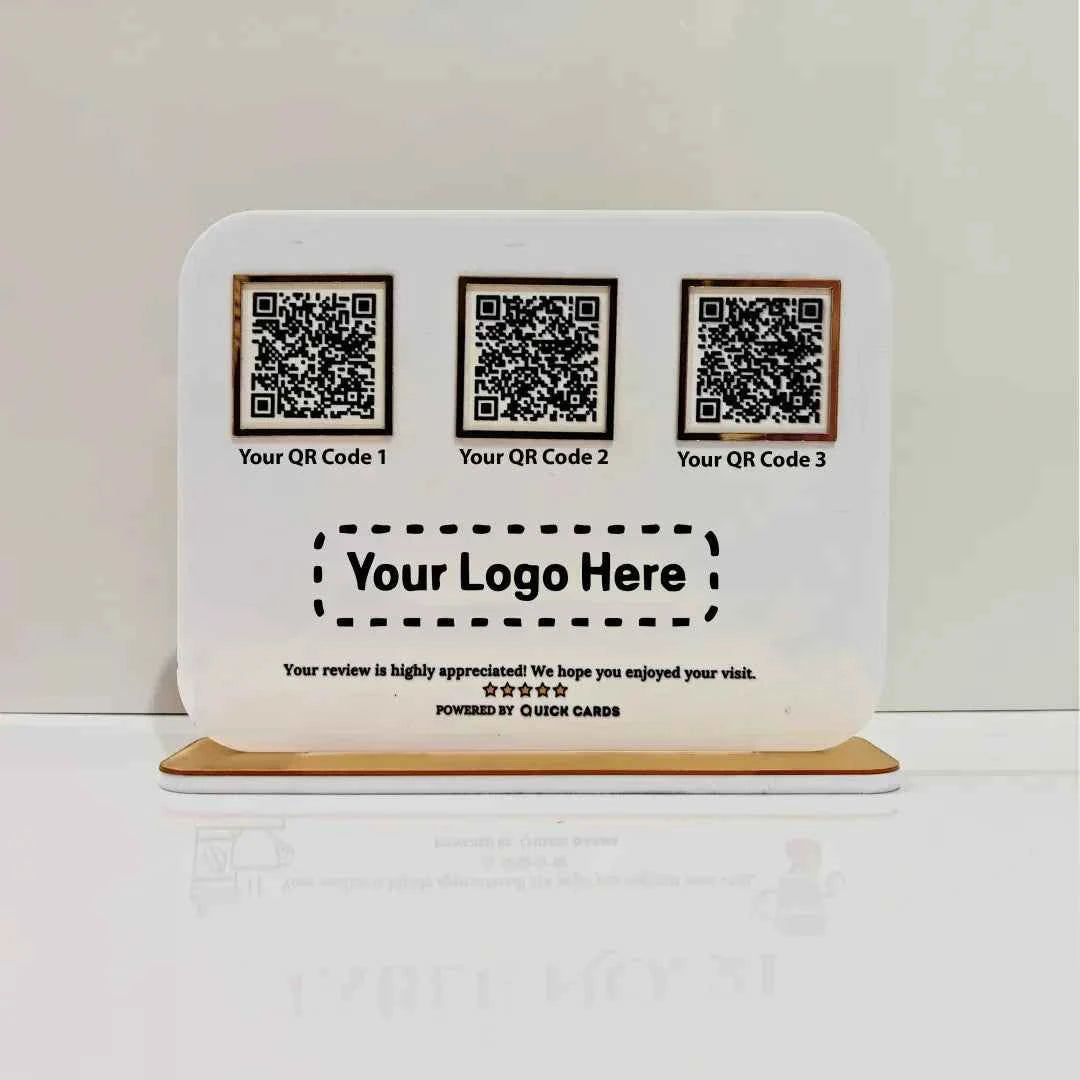 3 QR Smart Digital Standee - Quick Cards