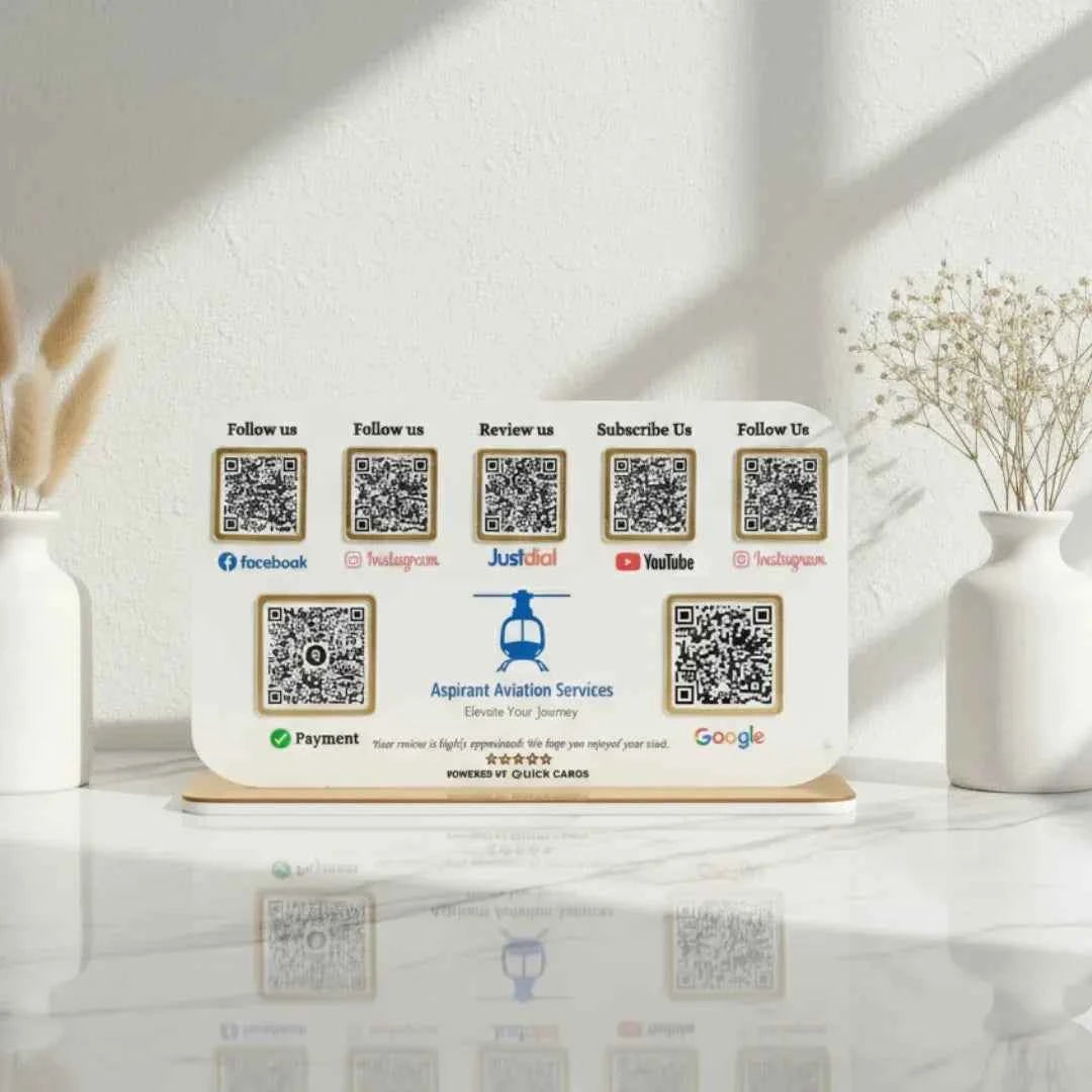 7 QR Standee - Quick Cards
