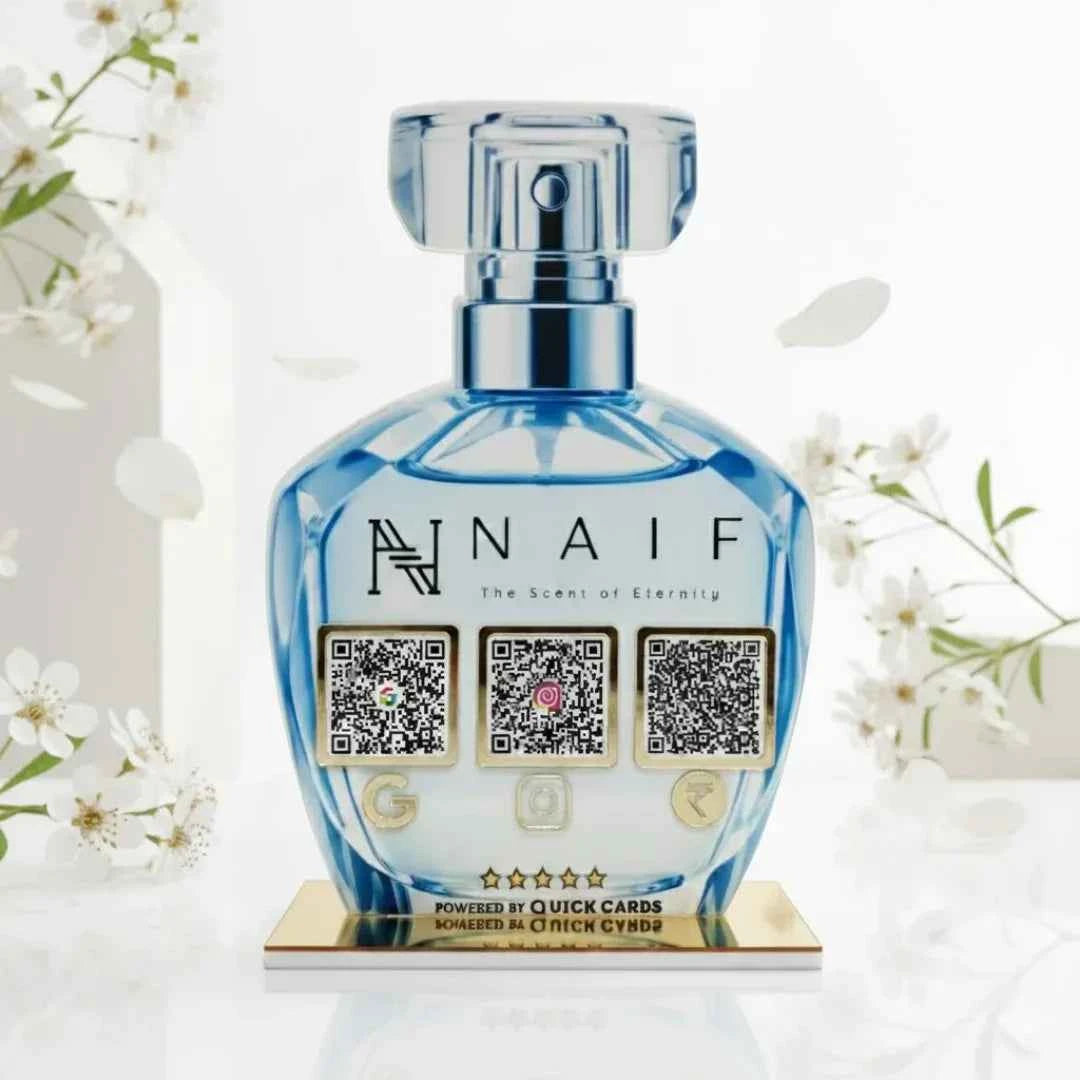 Perfume Bottle Shape 3 QR Standee
