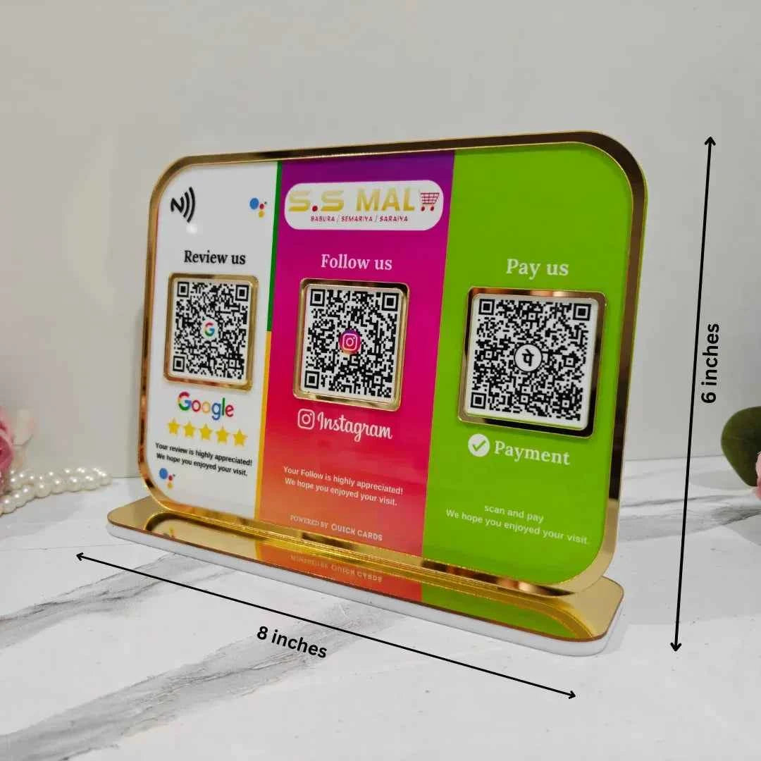 3 QR Standee Platform Colors