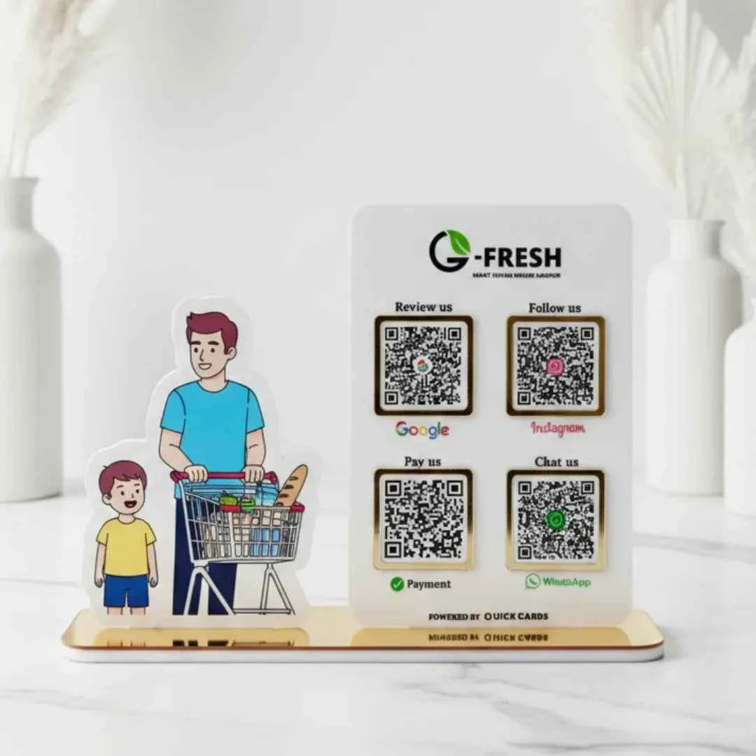 Grocery Shop 4 QR Standee
