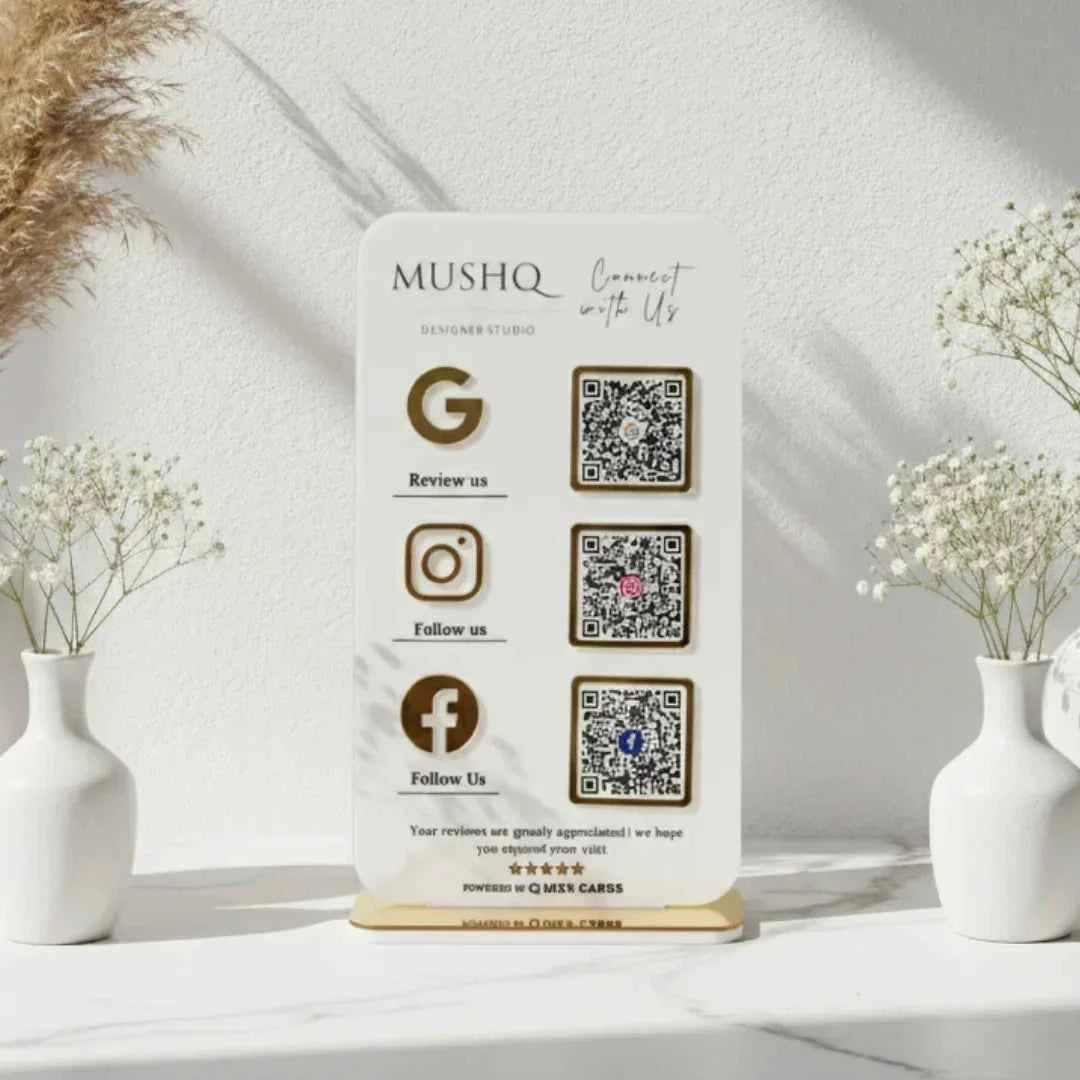 3 QR Standee vertical