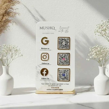 3 QR Standee vertical
