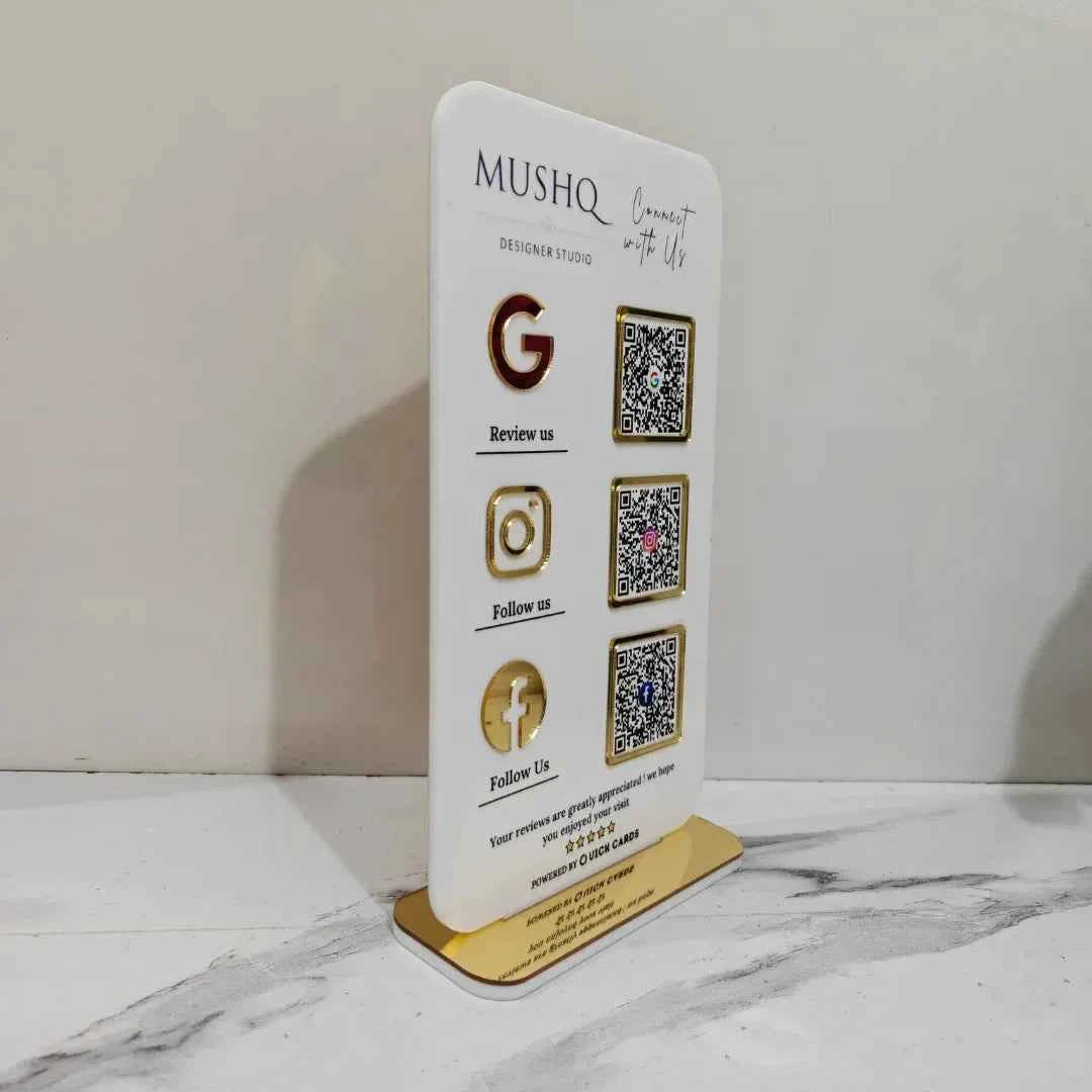 3 QR Standee vertical