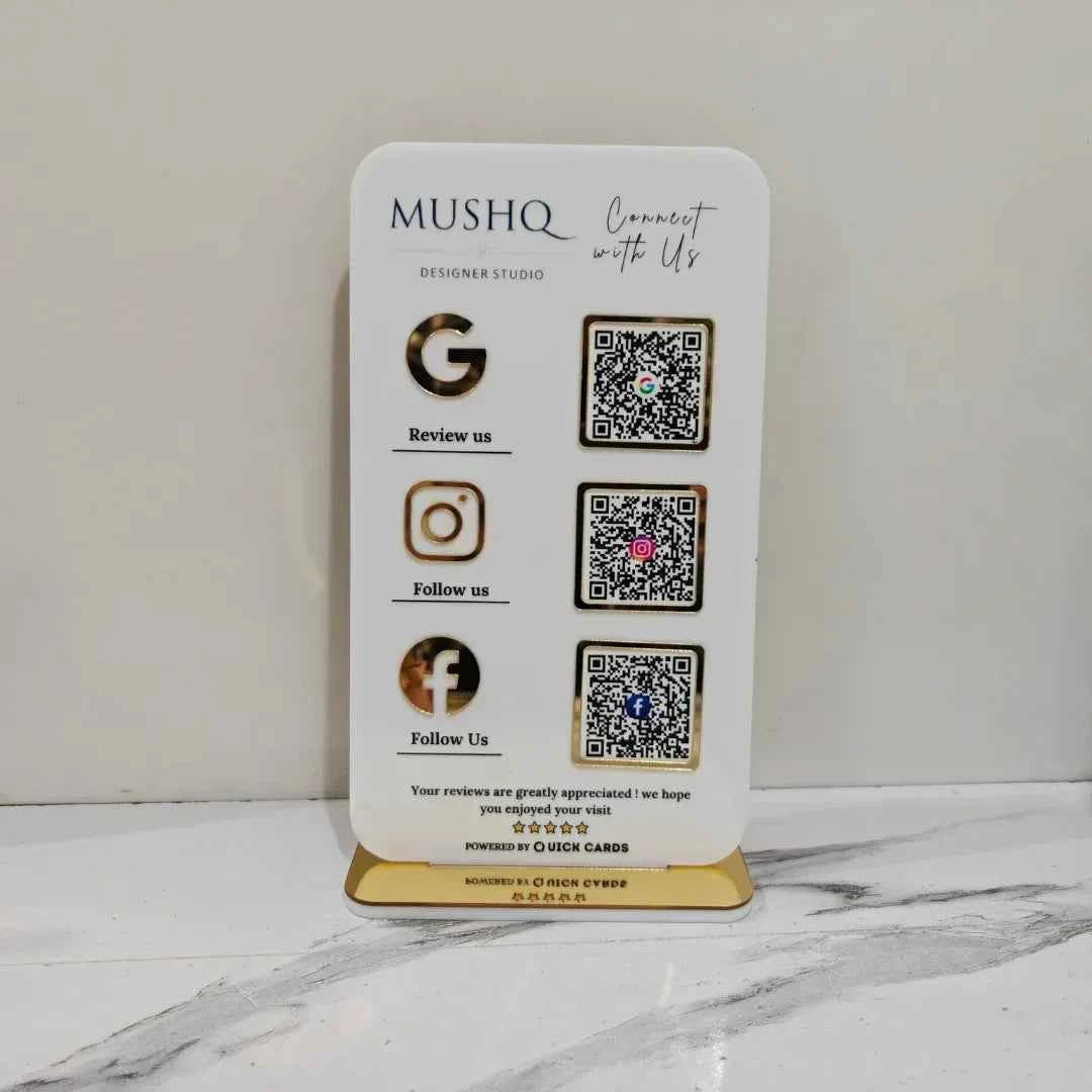 3 QR Standee vertical