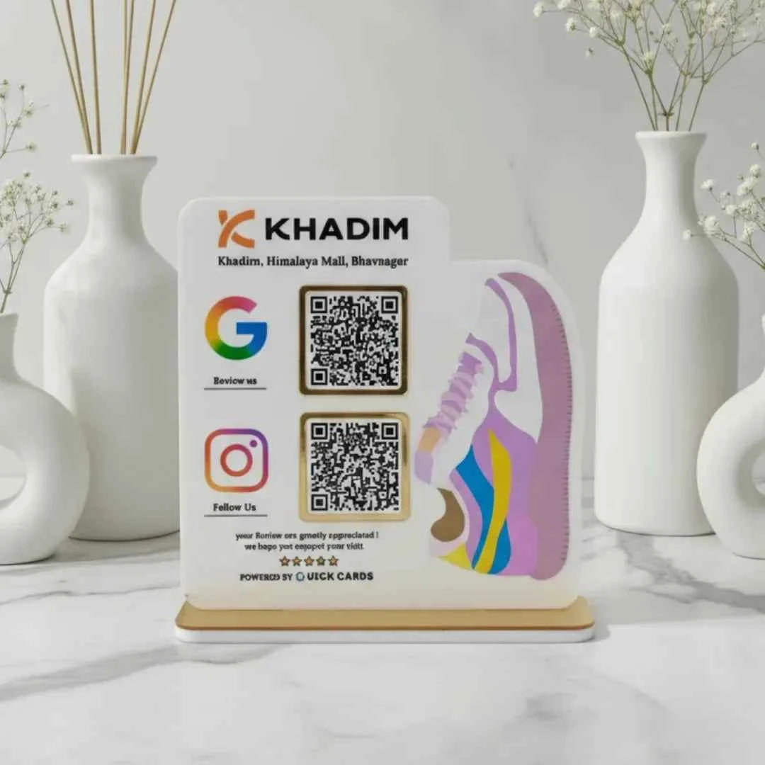 2 QR Footwear QR Standee