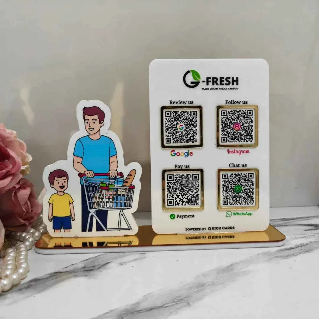 Grocery Shop 4 QR Standee