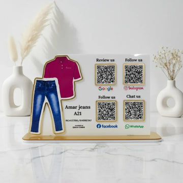 Clothing 4 QR Standee - Quick Cards