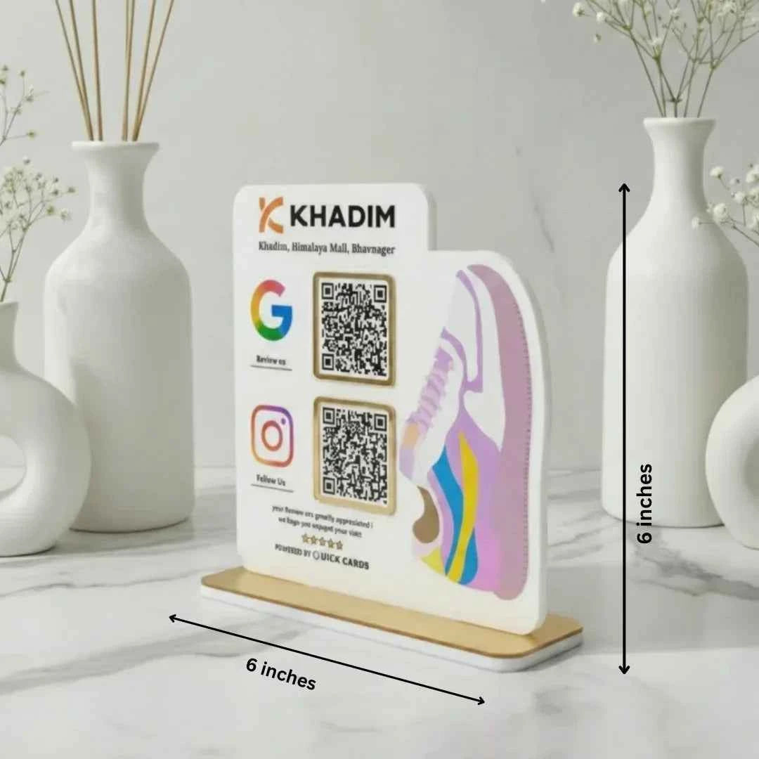 2 QR Footwear QR Standee
