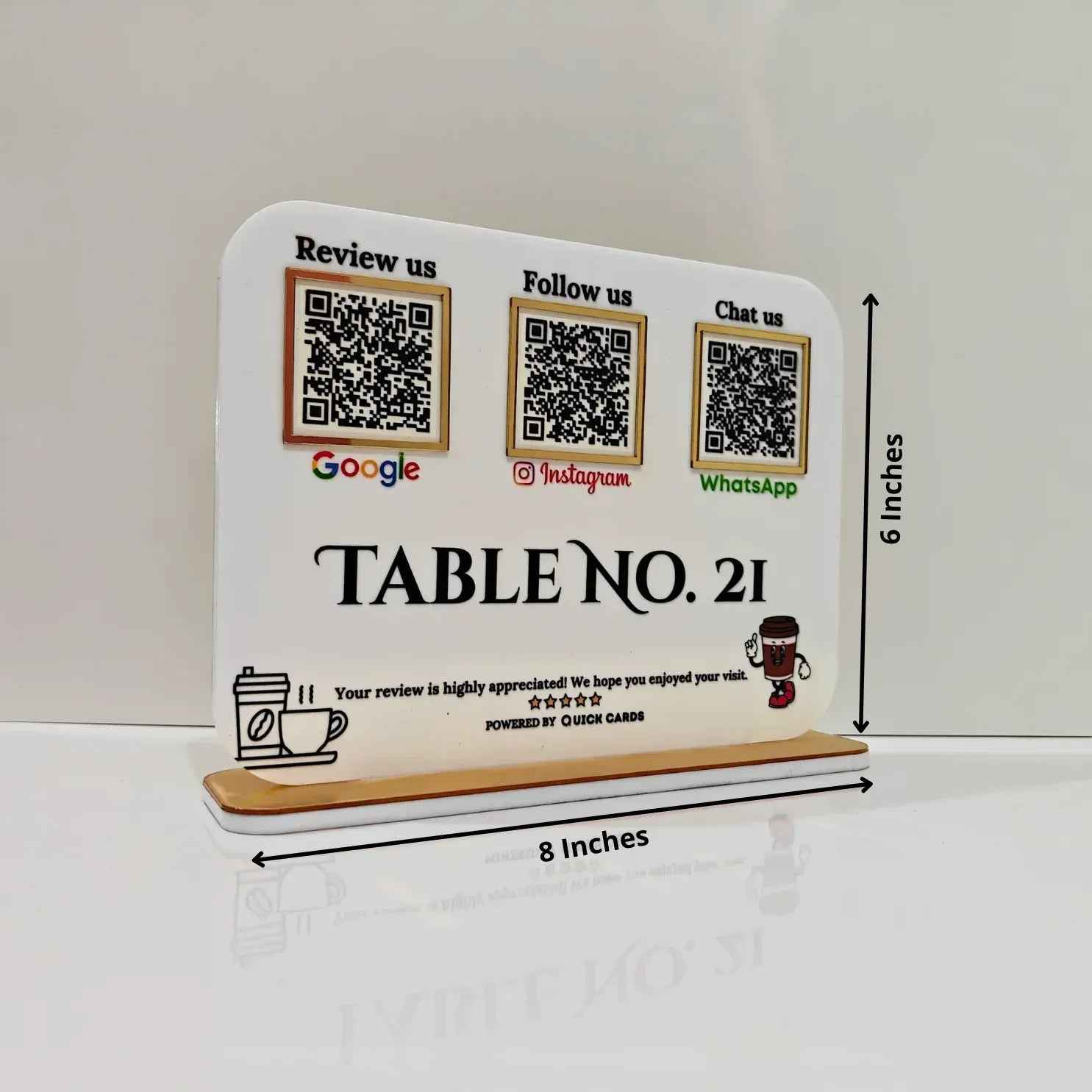 3 QR Smart Digital Standee - Quick Cards