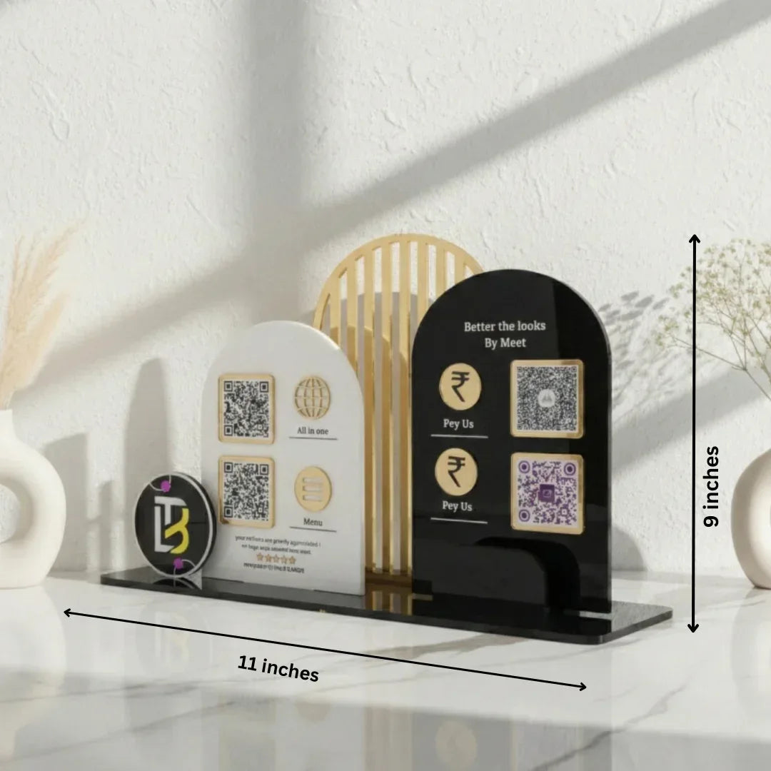 Premium 4 QR Standee - Quick Cards