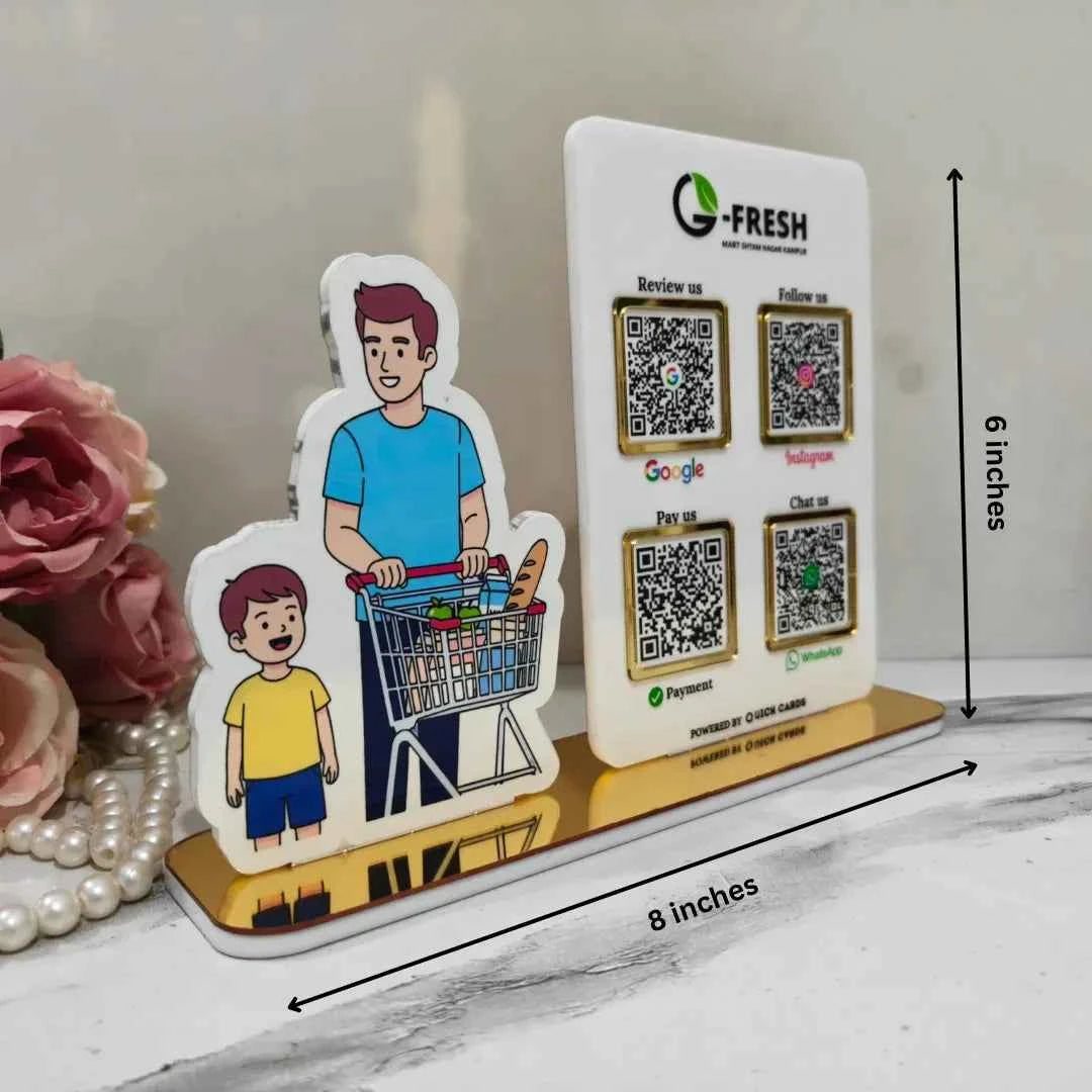Grocery Shop 4 QR Standee