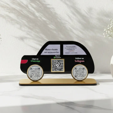 Car Shape 2 QR Standee - Quick Cards
