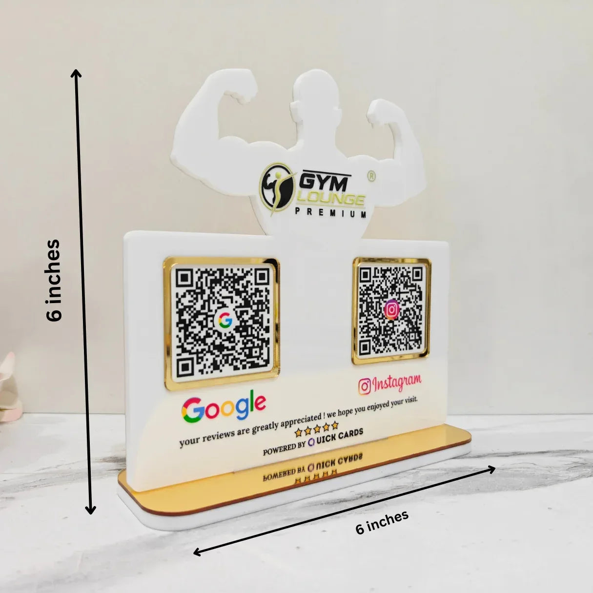 Gym 2 QR Standee - Quick Cards