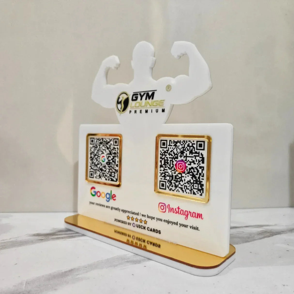 Gym 2 QR Standee - Quick Cards
