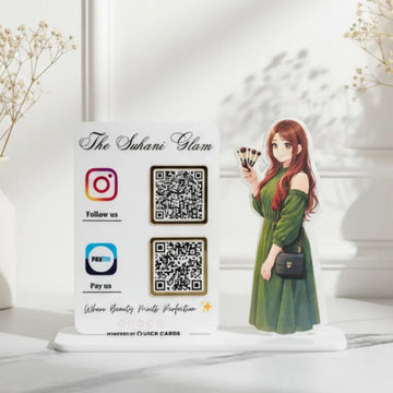 Makeup Studio 2 QR Standee - Quick Cards