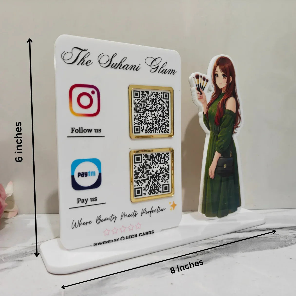 Makeup Studio 2 QR Standee - Quick Cards