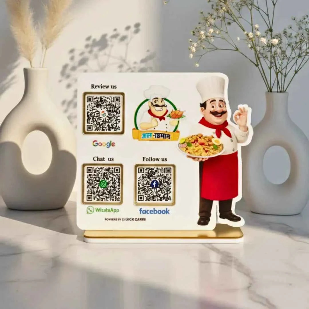 Restaurant 3 QR Standee