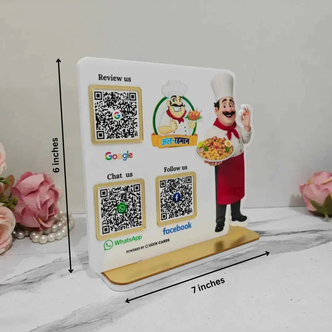 Restaurant 3 QR Standee