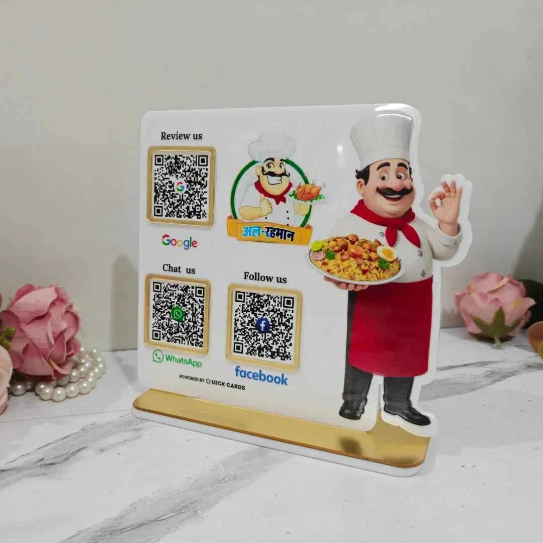 Restaurant 3 QR Standee