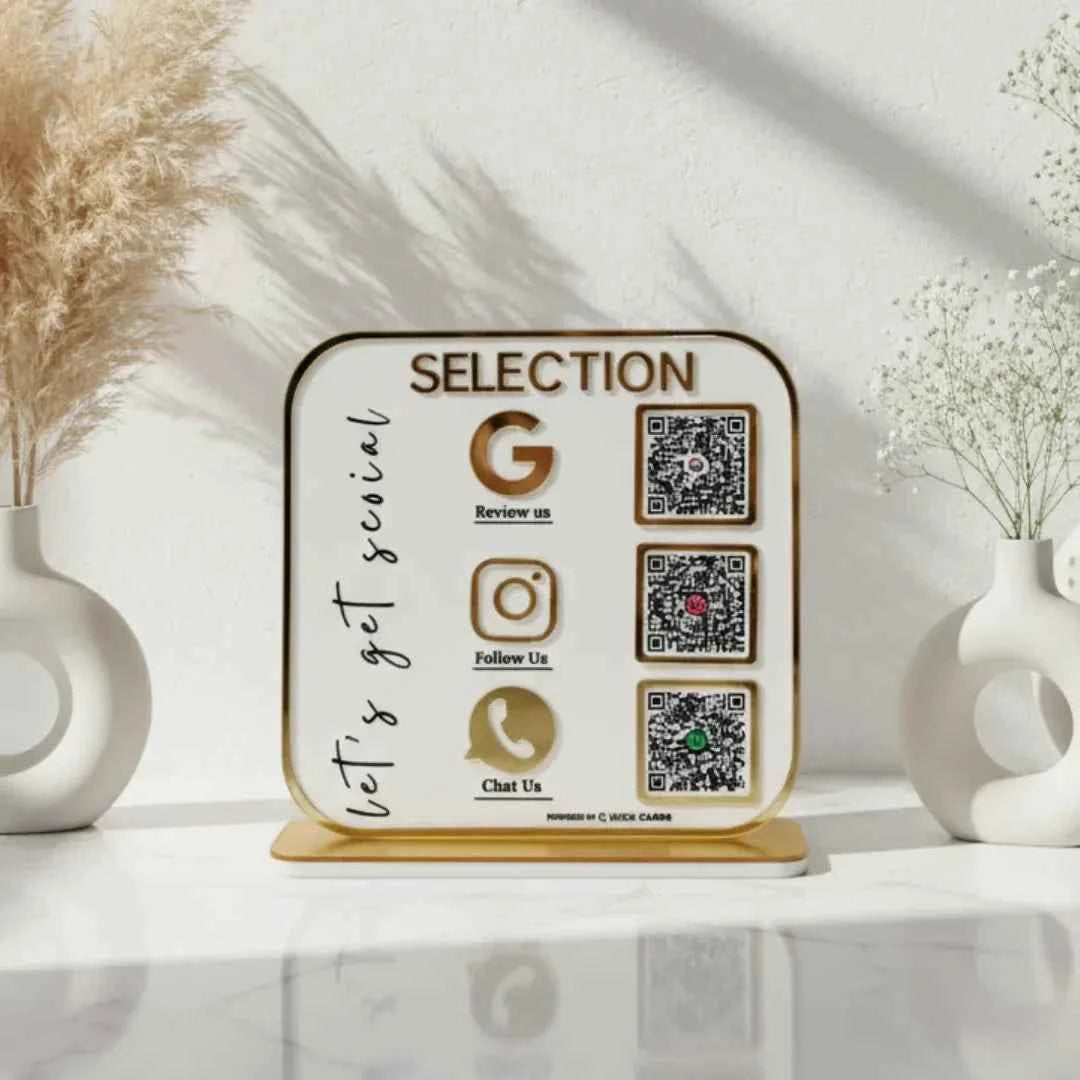 Premium 3 QR Standee