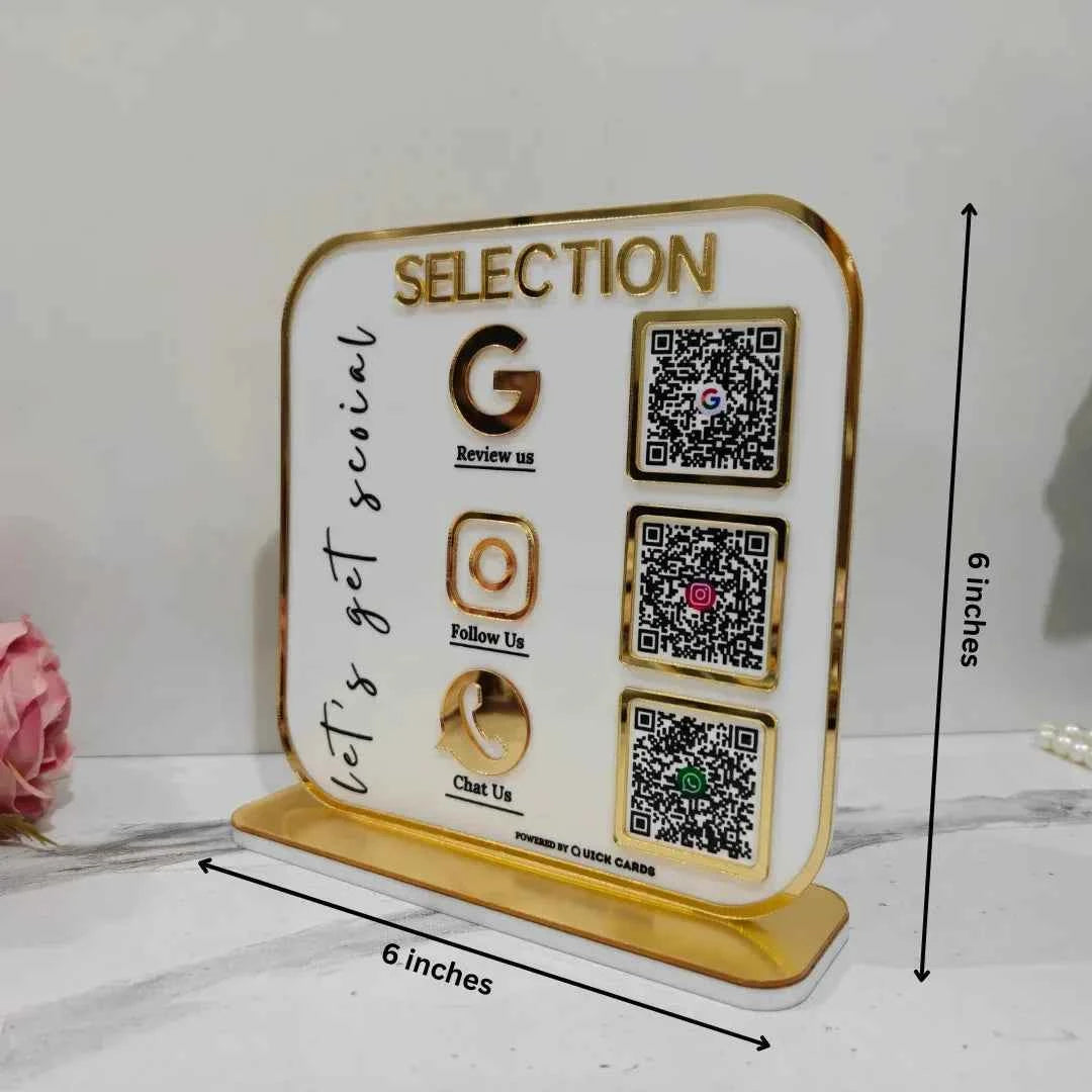 Premium 3 QR Standee