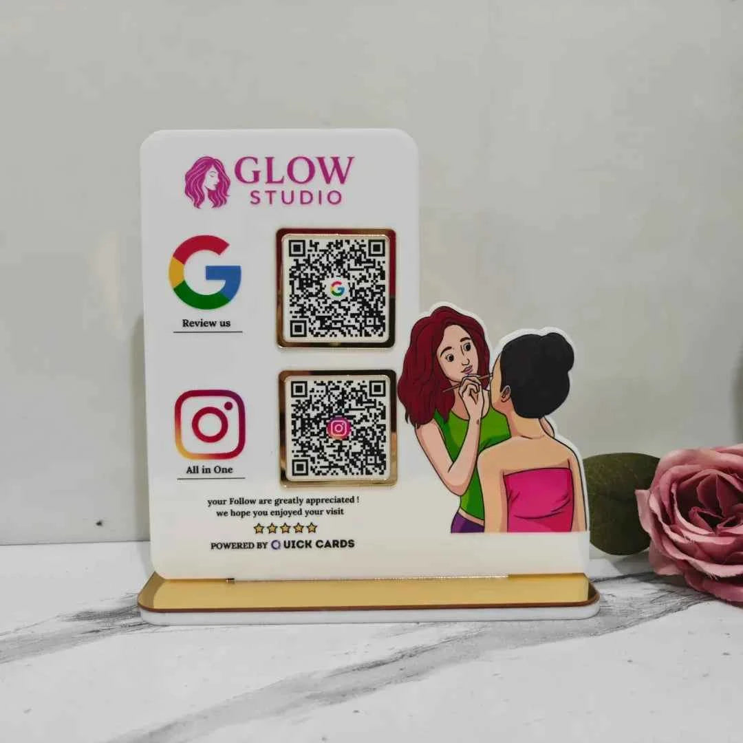 Makeup Style 2 QR Standee