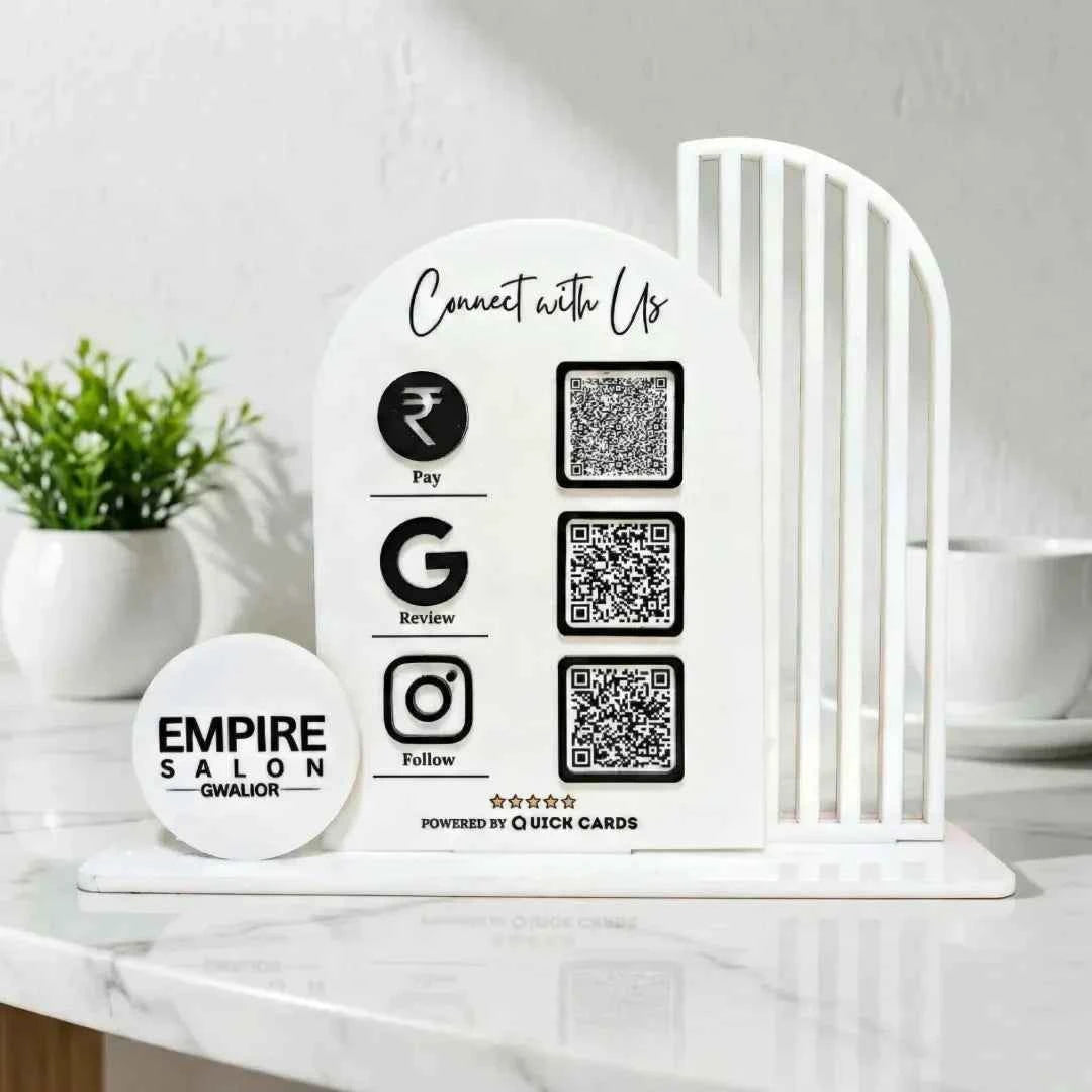 Customized 3QR Digital Standee