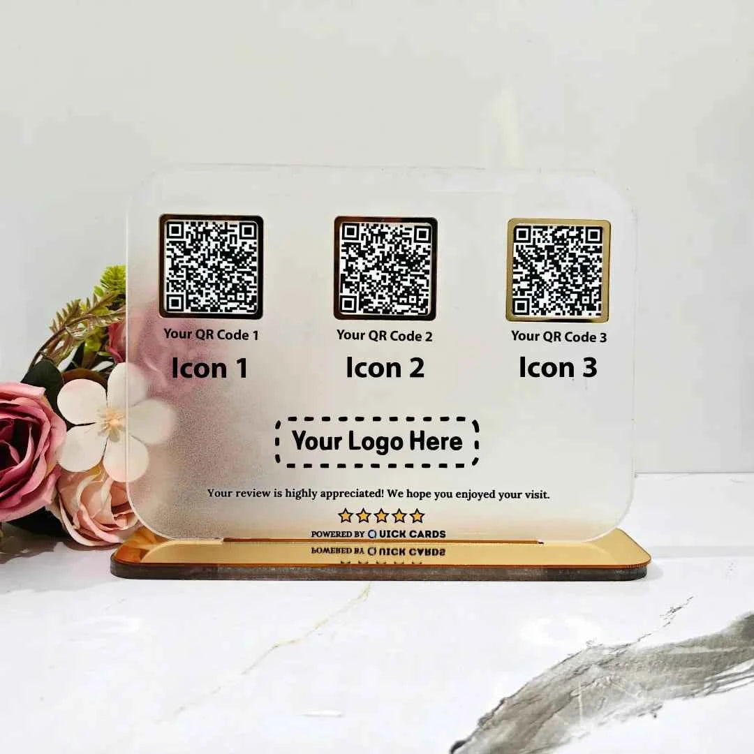 3 QR Semitransparent - Quick Cards