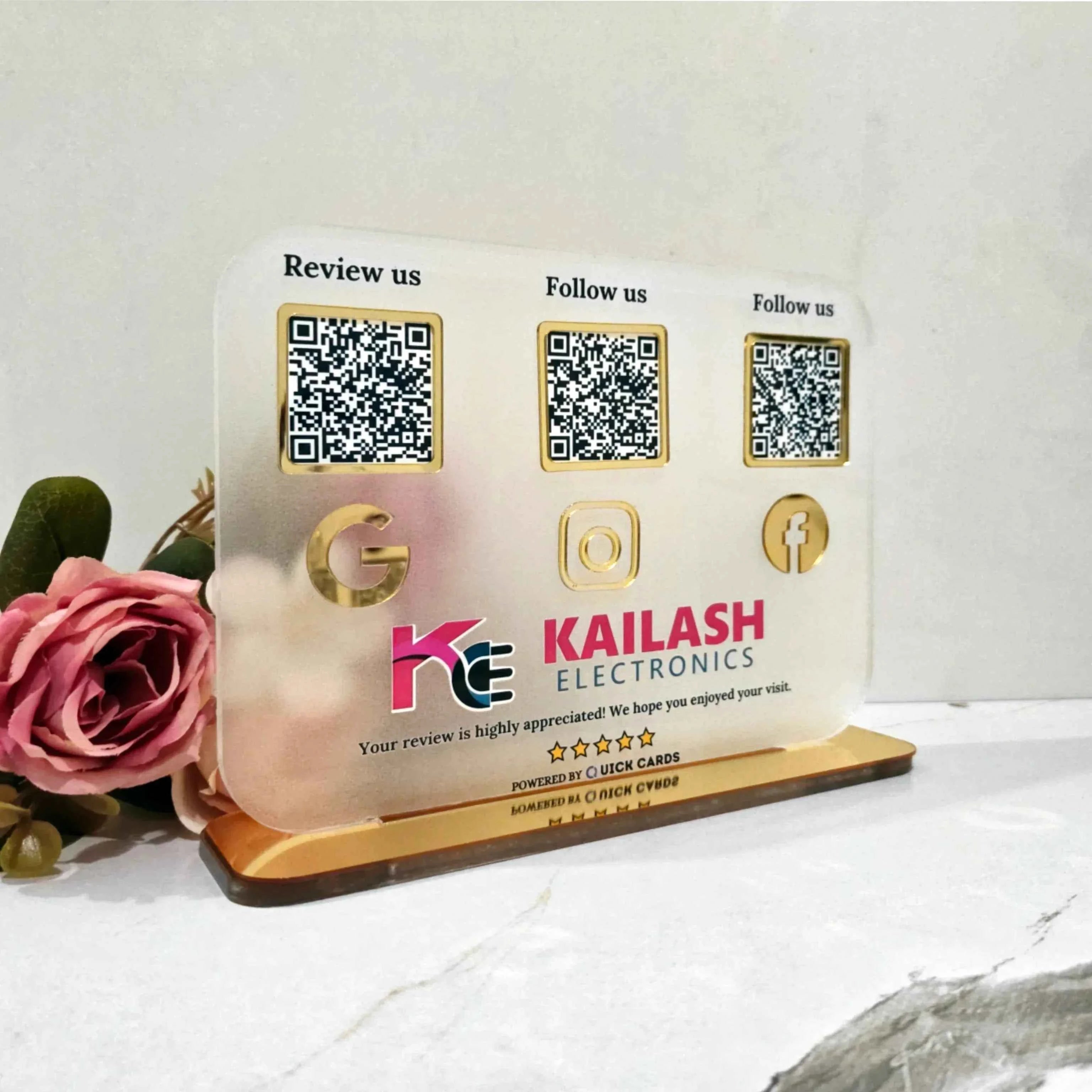 3 QR Semitransparent - Quick Cards