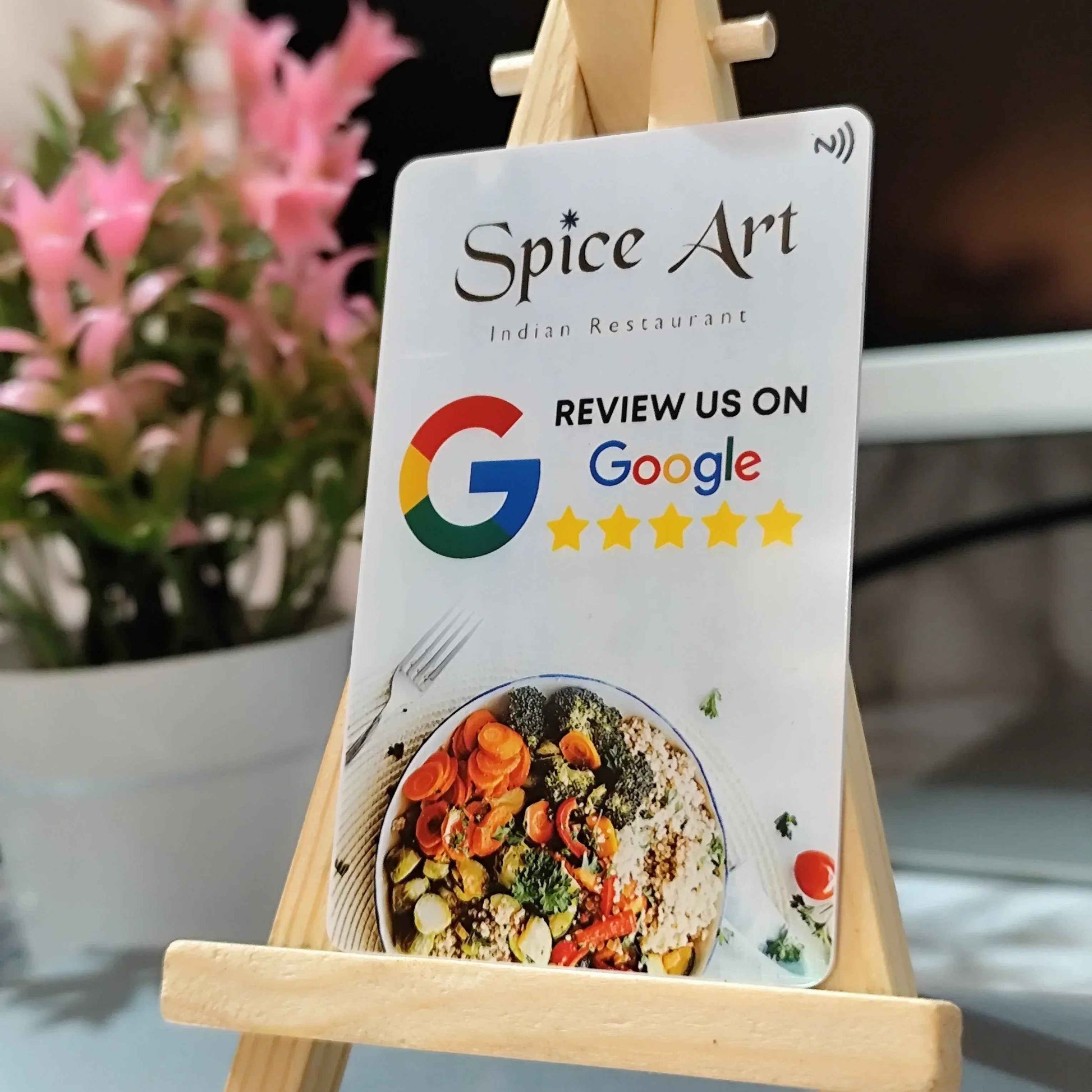White Google Rating NFC Card - Quick Cards