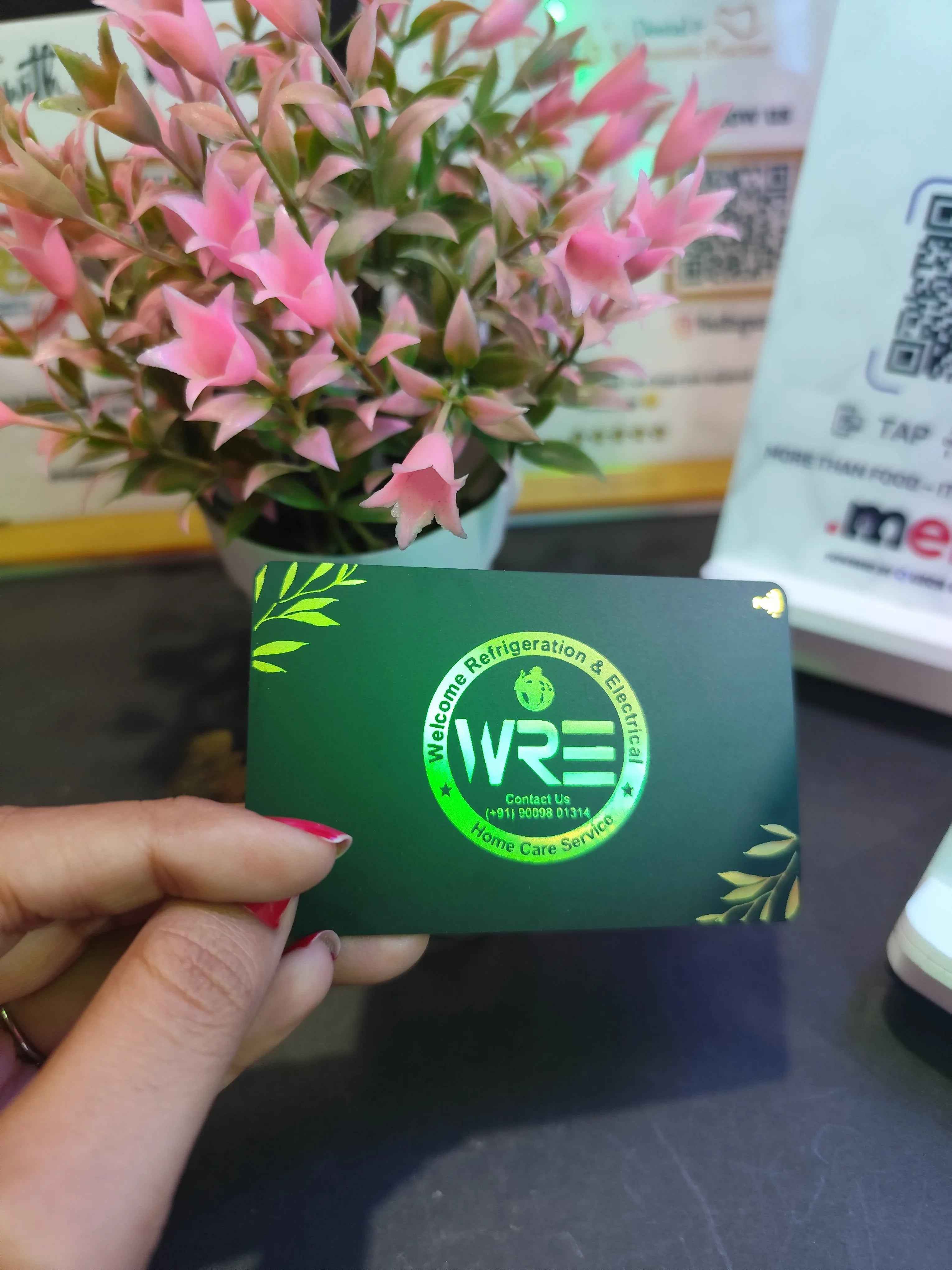 Matt Black Digital NFC Business Card - Quick Cards