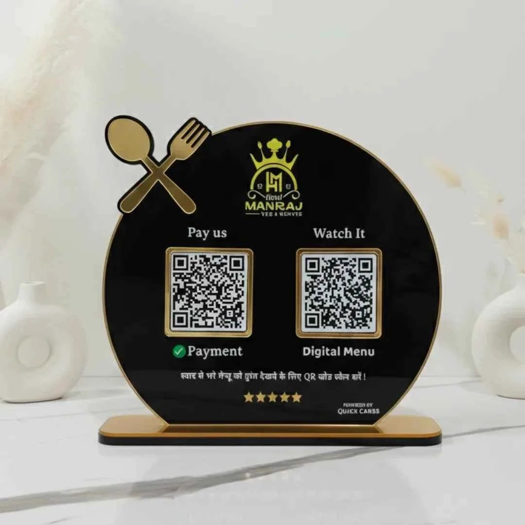 2 QR premium Standee Restaurant Special