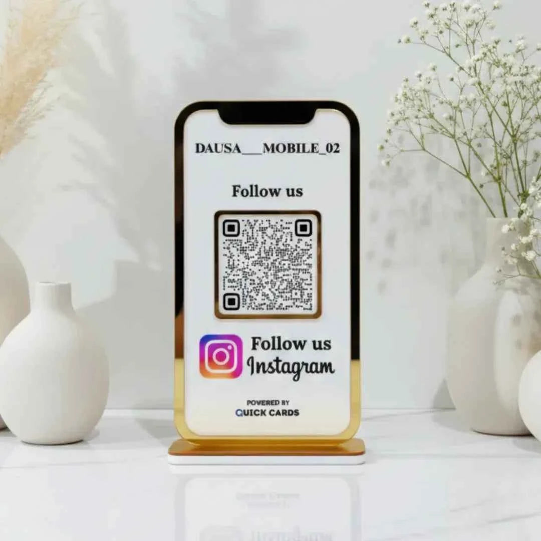 Mobile Shape 1 QR Standee