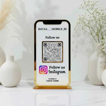 Mobile Shape 1 QR Standee