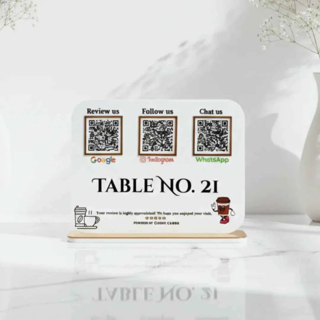 3 QR Smart Digital Standee - Quick Cards