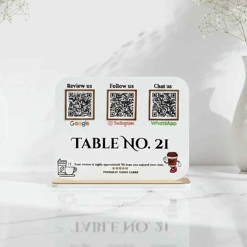 3 QR Smart Digital Standee - Quick Cards